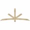 Ekena Millwork Alberta Rough Sawn Timber Gable Bracket, Douglas Fir, 84"W x 35"H x 4"D x 4"F, 10/12 Pitch GBW084X35X0404ALB00RDF - alternate 1
